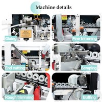 Machine de chantournage automatique de bords de bois en PVC, portable, petite taille, contrôlée par PLC, pour la pré-fraisage du contreplaqué