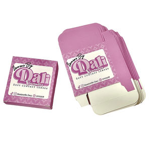 LOGOTIPO Impreso <span class=keywords><strong>Precio</strong></span> competitivo Diseño gratuito Caja de lentes de contacto Envase cosmético Hermosa caja para lentes de contacto - Product Image 2