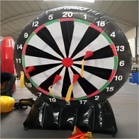 Jeux de fléchettes gonflables pour adultes de haute qualité écran de fléchettes et de projecteur de football gonflable à vendre