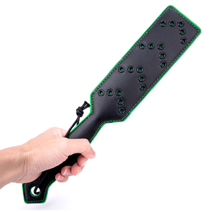 BDSMセックスおもちゃスレーブ大人用製品ホイップスラップボンデージSMフログレザーブラックスパンキングパドル女性用 - Product Image 5