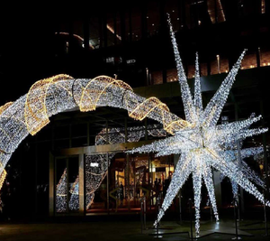 Decoración Navideña LED HFBH, Escultura <span class=keywords><strong>Gigante</strong></span> <span class=keywords><strong>de</strong></span> Estrella Acrílica para Jardín y Calle, Motivo 3D para Paisaje <span class=keywords><strong>de</strong></span> Halloween - Product Image 5