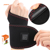 Attelle chauffante réglable à trois vitesses pour poignet, alimentée par USB, doublure polaire, compresse chaude pour soulager la tendinite, support de poignet