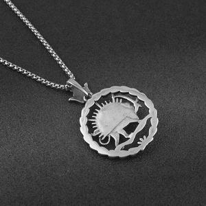 Collar de Acero Inoxidable para Hombre, Estilo Vintage, con Colgante de León Desgastado, para Fiestas Hip Hop - Product Image 4