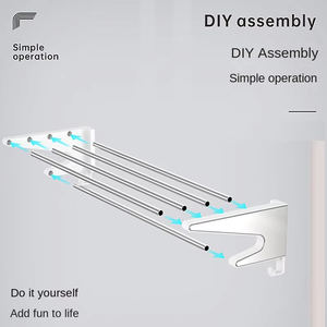 Anya hiện đại sang trọng hai tầng ABS thép không gỉ góc gắn khăn giá đa chức năng phòng tắm lưu trữ chủ kệ - Product Image 4