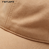 Gorra de Béisbol de 6 Paneles con Logotipo Personalizado, Gorra de Sarga de Algodón al por Mayor con Forro Naranja en Contraste, Fabricante