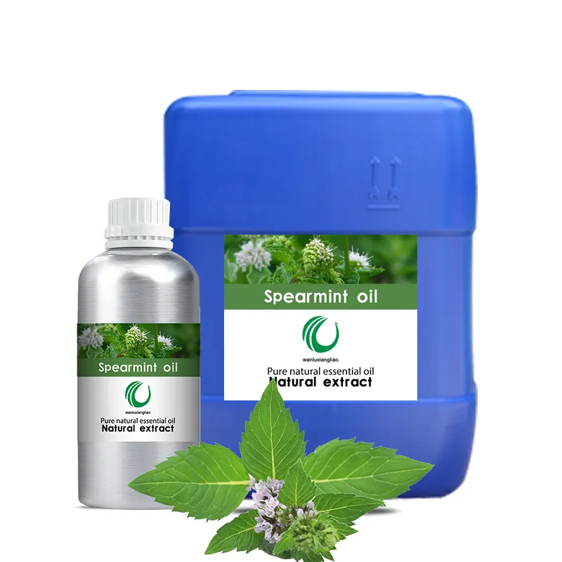 Pemasok harga grosir jumlah besar 100% minyak esensial Spearmint alami murni