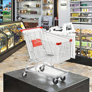 Carritos de Supermercado Ivanic WG-ST11 60L, Carrito de Compras Plegable de Acero, Acabado Galvanizado, Ruedas de 5 Pulgadas, Personalizado - Product Image 6