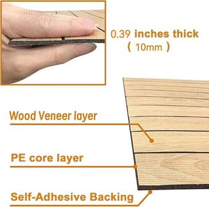Paneles acústicos autoadhesivos de fibra de poliéster para estudio y sala AV Insonorización para grabación y audio Fabricante de madera - Product Image 4