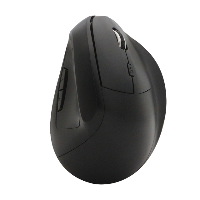 2.4G Wireless Vertical Ergonomic Mouse Comfortable Grip Design to Reduce Muscle Strain