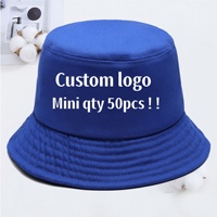 Chapeau Bob 100% Coton Personnalisable avec Logo, Unisexe, pour Pêche en Extérieur, Protection Solaire, Publicitaire et Promotionnel
