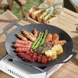 Tùy Chỉnh Hàn Quốc Thép Không Gỉ Chảo Không Dính Pre-BBQ Nướng Vỉ Nướng Hộp Đóng Gói Cho Cắm Trại Ngoài Trời Nấu Ăn Nướng <span class=keywords><strong>Pan</strong></span> - Product Image 3