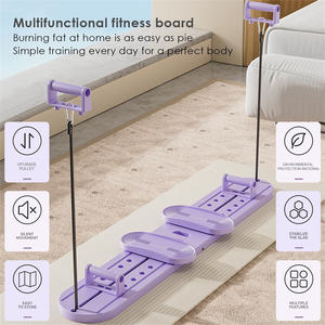 Tabla de Fitness Multifuncional Silenciosa de PP, Máquina Portátil para Ejercicios de Flexiones, Banda de Resistencia, Tabla Plegable para Pilates - Product Image 4