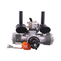 Moteur à essence EPHIL X-40cc-T PRO pour modèle d'avion, démarrage électrique, bicylindre opposé, deux temps, aile fixe, métal, Chine