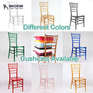 كراسي زفاف شعبية شفافة من الكريستال البلاستيكي الأكريليك، كراسي تيفاني شيافاري للحفلات والمناسبات - Product Image 6