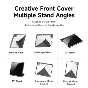 Étui adapté pour iPad Pro 11 avec emplacement pour stylet, coque de protection pour tablette avec support rabattable, étui magnétique anti-chute pour tablette - Product Image 1