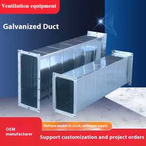 Ống dẫn khí hình chữ nhật bằng thép mạ kẽm với mặt bích tdf cho hệ thống HVAC công nghiệp và các ứng dụng thông gió - Product Image 4