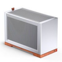 Boîtier Mini-ITX en alliage d'aluminium Qiao Si Bo T9 pour ordinateur de bureau, neuf, sans ports frontaux, capacité 11L