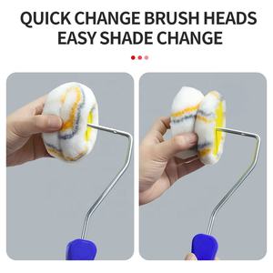 Rodillo <span class=keywords><strong>para</strong></span> Juntas de Papel Tapiz Industrial <span class=keywords><strong>con</strong></span> Mango de Marco, Rodillo de Pintura en Forma de Barril <span class=keywords><strong>para</strong></span> <span class=keywords><strong>Pintar</strong></span> y Decorar - Product Image 4