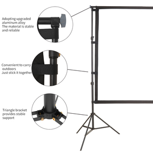 Pantalla de Proyección 3D 16:9 con Soporte Resistente al Viento para Cine al Aire Libre - Product Image 4