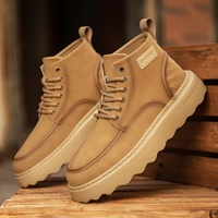 Chaussures en cuir pleine fleur pour hommes, style rétro européen et britannique, décontractées, à bordure, en cuir véritable