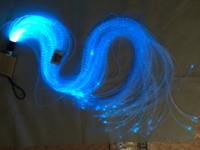 Lumière sensorielle LED en plastique à changement de couleur, projecteur de rideau, lustre, cascade de fibres optiques