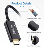 Câble ULT-unite USB C vers HDMI 2m 8k 60Hz Type C vers HDMI certifié