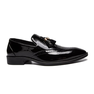 Chaussures habillées pour hommes en cuir pleine fleur de qualité supérieure - Style Derby classique, semelle souple et résistante à l'eau pour le bureau quotidien - Product Image 4