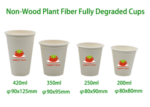 Portavasos desechables portátiles para tazas dobles, 8oz, 12oz16oz, soporte para tazas de café de caña de azúcar de pulpa biológica para llevar, 2 tazas, bagazo, Vasos - Product Image 5