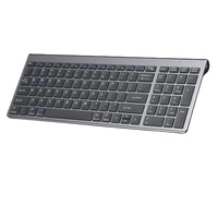 Kit Clavier et Souris Sans Fil 2,4 GHz Ultra-Mince Portable avec Rétroéclairage LED 78 Touches Rechargeable – Idéal pour le Bureau, la Maison, le Gaming et les Voyages