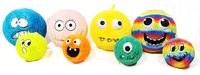 Balle en peluche gonflable douce et moelleuse, balle visage moelleuse, 9 cm, 15 cm, 23 cm, monstres en peluche personnalisés, extra large, 12 pouces, balle en peluche moelleuse