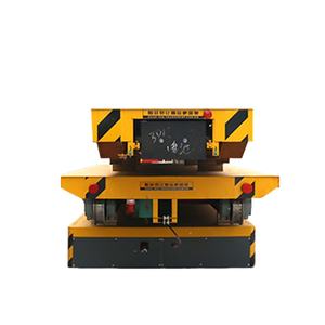 Carrito de transferencia resistente guiado por riel: alimentado por batería de 48V para transporte de troqueles de acero - Product Image 1