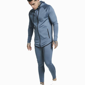 Conjunto de sudadera y pantalones de chándal de pierna ancha de dos piezas en blanco de peso pesado para hombre, sudadera con cremallera de gran tamaño personalizada, fabricante de chándal para hombre - Product Image 4