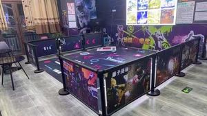 Recinzione pubblicitaria interna personalizzata 1.0m in poliestere/PVC/Mesh pieghevole eco-friendly linea di Guardrail per attività - Product Image 3