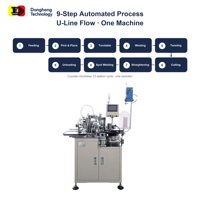 Machine d'enroulement entièrement automatique pour inducteurs de puces CD avec pompe à engrenages PLC, roulement DH, 220V 3.5KW, garantie 1 an, origine Guangdong