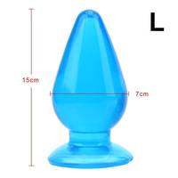 Super Grand XXL Jouet Anal en Silicone Souple pour Hommes et Femmes, Plug Anal Solide en Gelée pour le Sexe Masculin et Féminin
