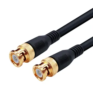 Cable de vídeo para cámara 4K HD Real, 75ohm, 6G, 12G, SDI, RG59, BNC chapado en oro a BNC, macho