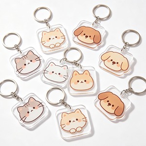 Llaveros Acrílicos Transparentes con Logotipo Personalizado, Impresión UV a Doble Cara, para Promoción - Product Image 1
