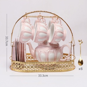 On Sale Direct Sale European Relief Ceramic Coffee <b>Set</b> Portable Blender Coffee <b>Cup</b> - Product Image 1