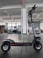 Scooter Eléctrico Todoterreno de 11 Pulgadas, Plegable, de Aleación de Aluminio, con Frenos de Disco Dobles y Suspensión Delantera/Trasera, Scooter Eléctrico para Adultos M1