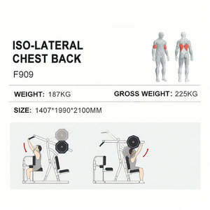 High Quality Commercial Incline Chest Press Gym Fitness Equipment Machine Plate Loaded WD-F909 Your Trusted Fitness - Product Image 2