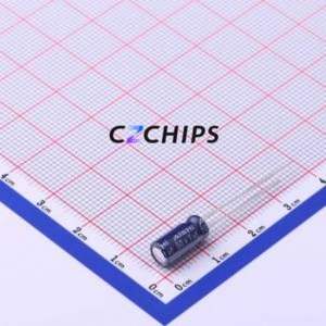 Condensador Electrolítico de Aluminio de Montaje Pasante ERM1HM1R0D11OT, D5xL11mm 1uF 20% 50V 25mA-100KHz - Product Image 1