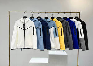 Có Khóa Kéo Túi Cotton Công Nghệ Lông Cừu Thể Thao Áo Cho Nam Giới Giải Trí Thể Thao Tay Áo Dây Kéo Người Đàn Ông Của Không Khí Lớp Crew Cổ Áo Len - Product Image 2