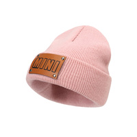Vente en gros de bonnets vierges personnalisables avec logo, chapeaux d'hiver pour enfants