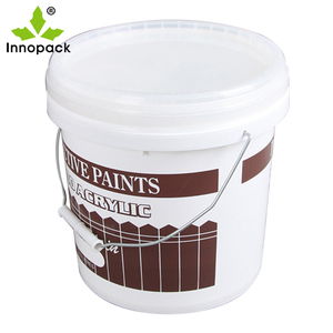 Cubo de plástico de grado alimenticio transparente de 2 galones con mango de metal, tapa lisa, marca Innopack para embalaje de gasolina y agua - Product Image 6