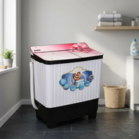 New Semi-Automatic 8.2 kg Twin Tub Top Loading All-In-One Washer/Dryer Electric English Interface Household Hotel Use Made India