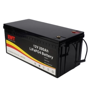 แบตเตอรี่ลิเธียมไอรอนฟอสเฟต 12V 200Ah ความจุสูง สำหรับเก็บพลังงานแสงอาทิตย์และสำรองไฟ  ชุดแบตเตอรี่ลิเธียมไอออน LFP - Product Image 4