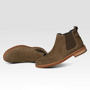 Botas de Tobillo Balmoral de Cuero para Hombre, Textura Lijada a Mano, Estilo Amish, Algodón, Resistentes al Agua, Antideslizantes - Product Image 5