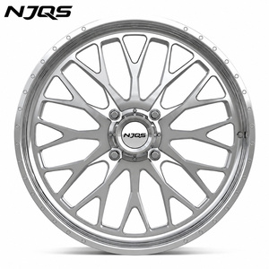 Cerchi Forgiati NJQS Deep Dish da 17, 18, 20 Pollici Nuovi per Auto Fuoristrada Ford GTR Toyota Dodge H2 F2500 GMC - Product Image 2