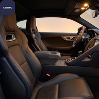 Accoudoir avant CARFU General Motors en ABS avec 5 ports de charge USB, rangement double couche, porte-gobelet caché en cuir PU