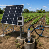 Système de pompe à eau solaire submersible 109M pour forage, irrigation agricole, puits profond, moteur sans balais, acier inoxydable